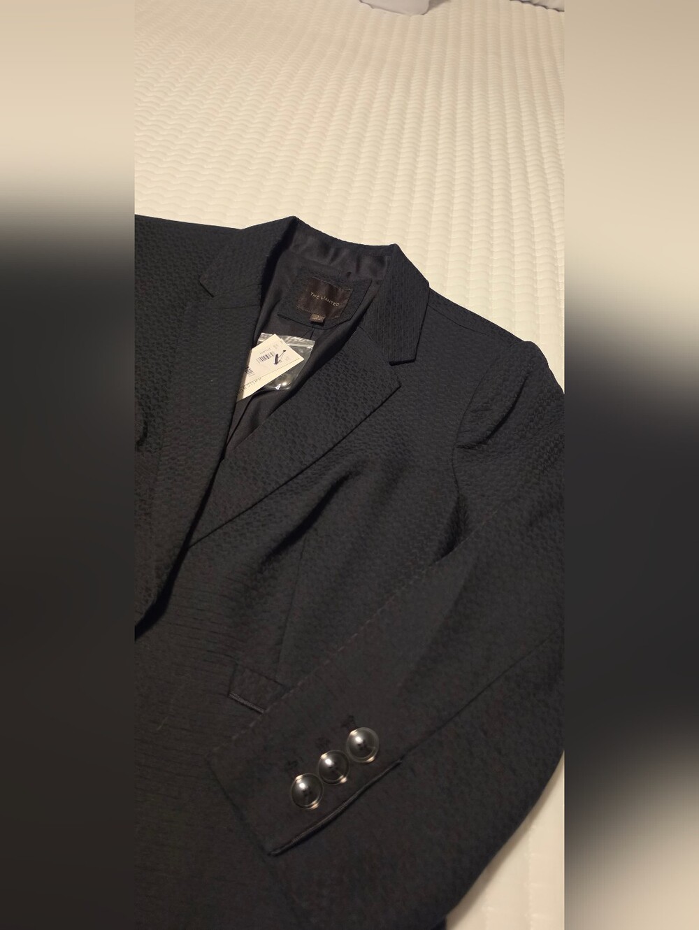 The Limited Black Textured Womens Blazer